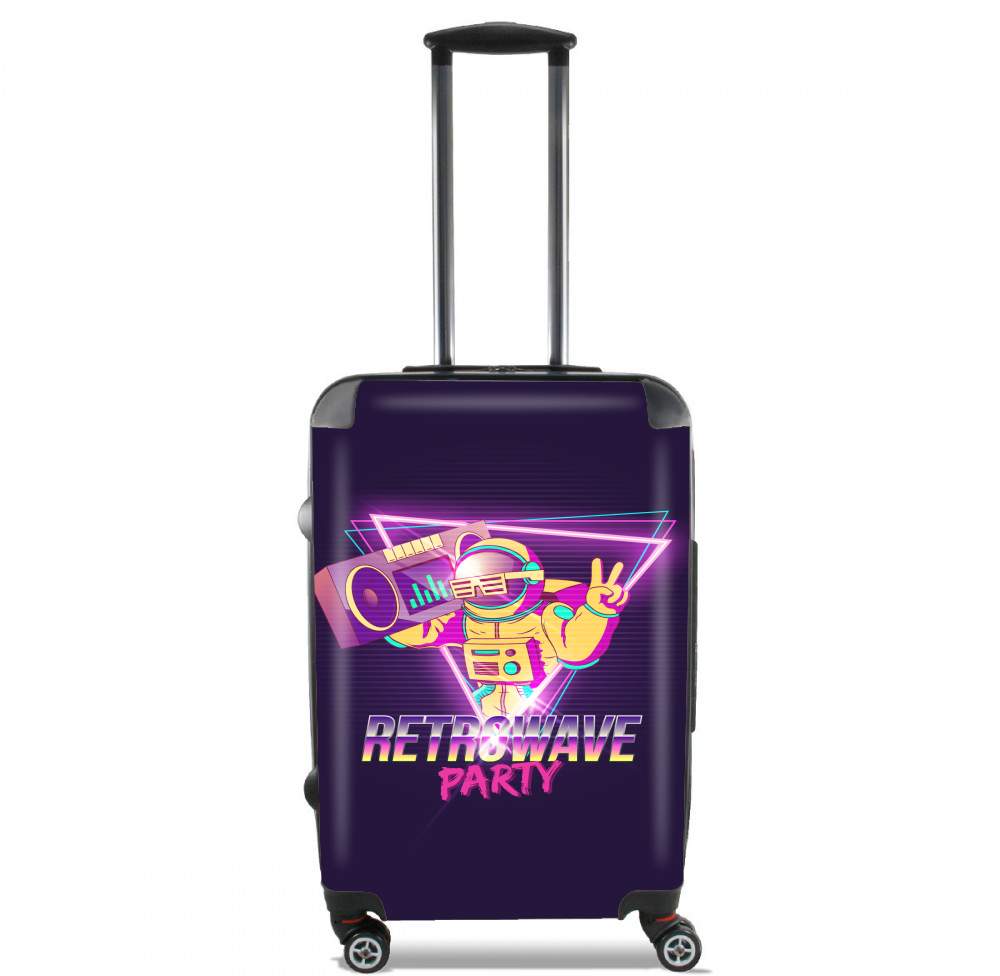  Retrowave party nightclub dj neon for Lightweight Hand Luggage Bag - Cabin Baggage