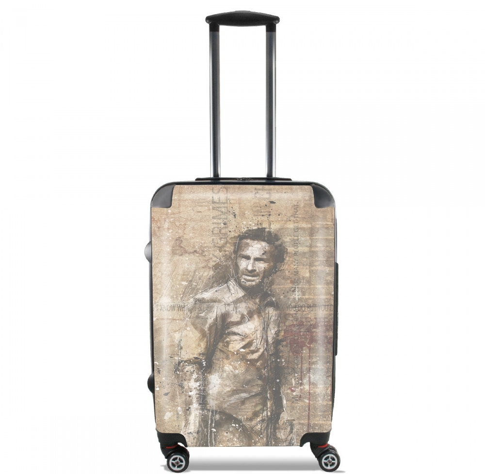  Grunge Rick Grimes Twd for Lightweight Hand Luggage Bag - Cabin Baggage