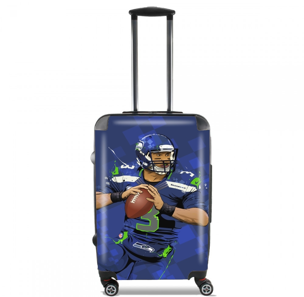  Seattle Seahawks: QB 3 - Russell Wilson for Lightweight Hand Luggage Bag - Cabin Baggage