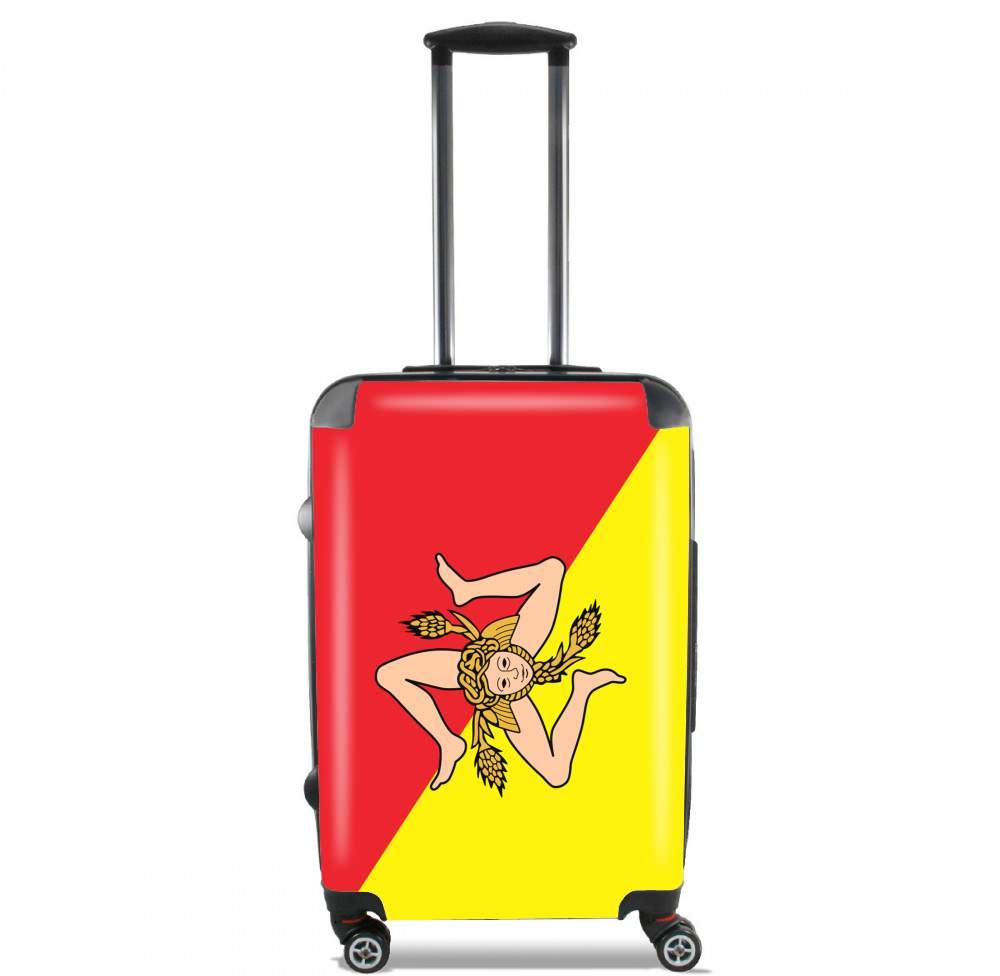  Sicile Flag for Lightweight Hand Luggage Bag - Cabin Baggage