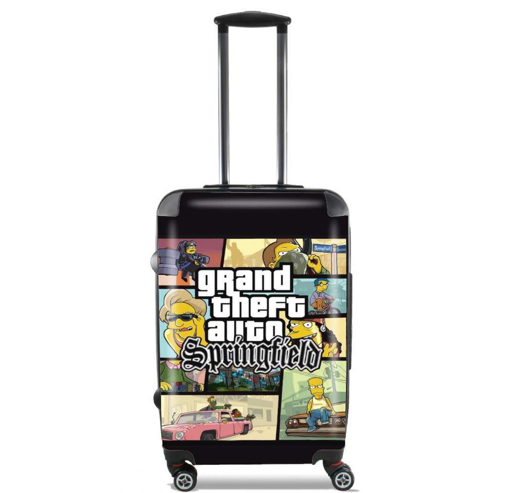  Simpsons Springfield Feat GTA for Lightweight Hand Luggage Bag - Cabin Baggage