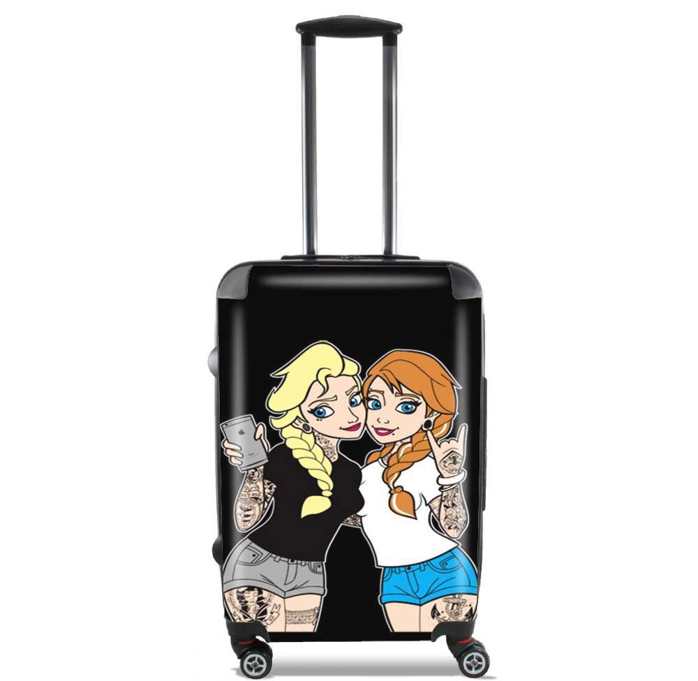  Sisters Selfie Tatoo Punk Elsa Anna for Lightweight Hand Luggage Bag - Cabin Baggage
