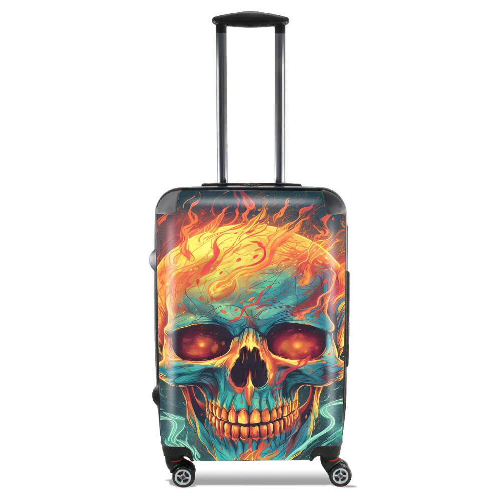  Skull Orange for Lightweight Hand Luggage Bag - Cabin Baggage