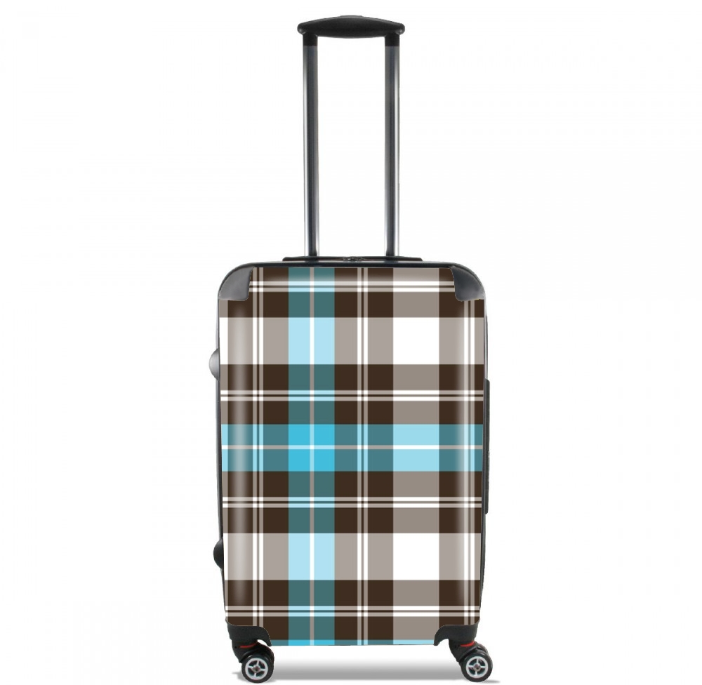  Blue Plaid for Lightweight Hand Luggage Bag - Cabin Baggage