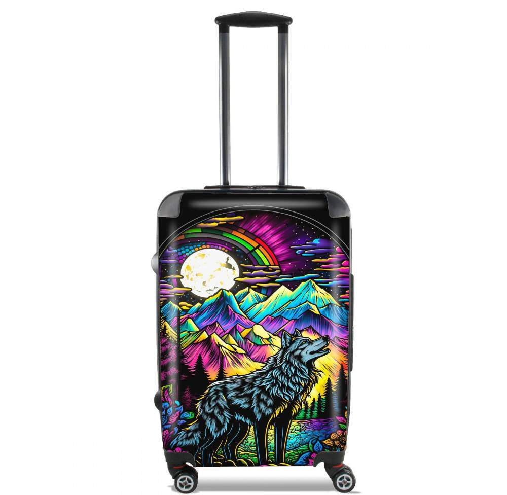  Wolf Crystal for Lightweight Hand Luggage Bag - Cabin Baggage